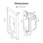 GHome Smart Switch,Smart Wi-Fi Light Switch Compatible with Alexa and Google Assistant 2.4Ghz, Single-Pole,Neutral Wire Required,UL Certified,Remote/Voice Control, No Hub Required (4 Pack) - Image 8
