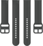 Silicone Watch Band compatible with Samsung Galaxy Watch 3/Huawei Watch/Garmin Forerunner, Quick Release Wrist Strap for Women/Men, 22 mm Adjustable Breathable Sport Replacement Band(Grey) - Image 5