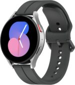 Silicone Watch Band compatible with Samsung Galaxy Watch 3/Huawei Watch/Garmin Forerunner, Quick Release Wrist Strap for Women/Men, 22 mm Adjustable Breathable Sport Replacement Band(Grey) - Image 7