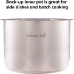 Instant Pot Stainless Steel Inner Cooking Pot Mini 3-Qt, Polished Surface, Rice Cooker, Stainless Steel Cooking Pot - Image 5