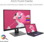 ASUS ProArt Display PA278QV 27” WQHD (2560 x 1440) Monitor, 100% sRGB/Rec. 709 ΔE < 2, IPS, DisplayPort HDMI DVI-D Mini DP, Calman Verified, Anti-glare, Tilt Pivot Swivel Height Adjustable, Black - Image 6