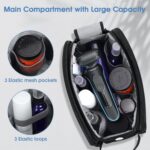 Wedama Toiletry Bag for Men - Waterproof Toiletries Case for Business Trips and Camping, Thickened Polyester Dopp Kit, Black - Image 5