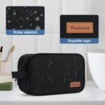 Wedama Toiletry Bag for Men - Waterproof Toiletries Case for Business Trips and Camping, Thickened Polyester Dopp Kit, Black - Image 7