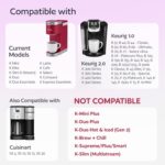 4 Black Reusable K Cups for Keurig Coffee Makers - BPA Free Universal Fit Refillable Kcups Coffee Filters for 1.0 and 2.0 Keurig Brewers - Image 3