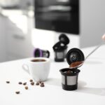 4 Black Reusable K Cups for Keurig Coffee Makers - BPA Free Universal Fit Refillable Kcups Coffee Filters for 1.0 and 2.0 Keurig Brewers - Image 7