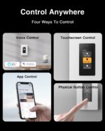 Smart Dimmer Switch with Touchscreen, ORVIBO Matter-Certified Single Pole Wi-Fi Dimmable Light Switches, Works with Alexa & Google Home, Neutral Wire Required (Dimmer) - Image 3