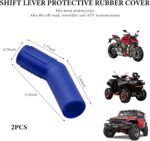 2 PCS Motorcycle Gear Shift Level Cover, Anti-Slip Rubber Protector for Motorcycle Gear Lever, Universal Shifter Cover Fit Motorbikes Bicycles ATVs, Motorcycle Accessories (Blue) - Image 3