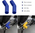 2 PCS Motorcycle Gear Shift Level Cover, Anti-Slip Rubber Protector for Motorcycle Gear Lever, Universal Shifter Cover Fit Motorbikes Bicycles ATVs, Motorcycle Accessories (Blue) - Image 5