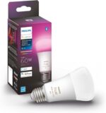 Philips Hue Smart Light Starter Kit - Includes (1) Bridge and (2) 60W A19 LED Bulb, 800LM, E26 & Smart 60W A19 LED Bulb - White and Color Ambiance Color-Changing Light - 1 Pack - 800LM - Image 6
