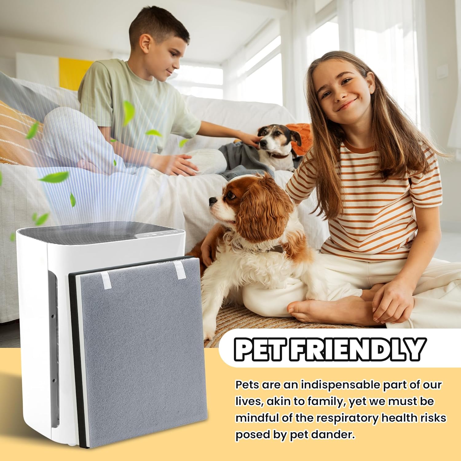 Vital 100 Replacement Filter for LEVOIT Air Purifier, 3-in-1 Pre, H13 High-Efficiency Activated Carbon Filtration System, Replace Part # Vital 100-RF, Pack of 2, By Improvedhand - Image 6