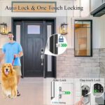 Satin Nickel Smart Lock with Keyless Entry, APP Control, Fingerprint & Deadbolt for Front Door - Image 5