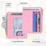 Sodsay Card Case Slim Front Pocket Wallet for Women Credit Card Holder with Keychain - Image 3