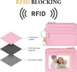 Sodsay Card Case Slim Front Pocket Wallet for Women Credit Card Holder with Keychain - Image 6