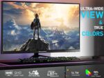 27 inch Gaming Monitor, QHD 2560 * 1440p, 144Hz/165Hz 98% sRGB, 1ms, FreeSync, Dual HDMI&DisplayPort, Built-in Speakers and LED Rainbow Light, Frameless IPS Screen, VESA Mountable, Black - Image 3