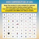 Wireless Carplay Adapter - 3 in 1 Wireless Carplay and Android Auto Adapter with Built in Netflix YouTube Support TF Card Only for Original Car Models After 2016 with Wired Car Play - Image 3