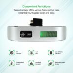 Dressesmax Digital Luggage Scale - Travel Essentials Hanging Baggage Scale for Suitcase Weight, Portable Travel Luggage Weight Scale - Image 4