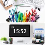 Desk Organizers Caddy and Accessories with 7 Compartments + Pen Holder / 72 Clips Set, Drawer, Black Mesh Office Supplies Desktop Organizer for Home, Office Ect - Image 3