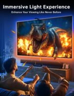 FFJ TV LED Backlight, 14.7ft Cuttable TV Lights That Change with TV for 55-65 Inch Screen and PC Monitor, TV Backlight with Sensor, Smart App Control, Game & Music Sync Color Changing - Image 5