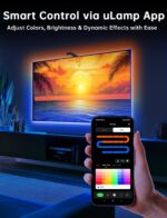 FFJ TV LED Backlight, 14.7ft Cuttable TV Lights That Change with TV for 55-65 Inch Screen and PC Monitor, TV Backlight with Sensor, Smart App Control, Game & Music Sync Color Changing - Image 6