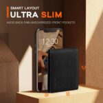 RUNBOX Wallet for Men,Mens Wallet,Slim Leather Bifold,RFID Blocking 8 Slots Gift Box - Image 3