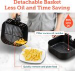 COSORI 12-in-1 Air Fryer 5.8QT, Toast, Bake, Nutrition Facts for 100+ In-App Recipes, AdaptIQ Tech Fast Cook, for Main & Side Dishes, Snacks, Leftovers, Detachable Square Basket, Dishwasher Safe - Image 7
