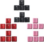 Texture Tactility Backlit Keycaps Replacement Suitable for Logitech G813/G815/G913/G915 TKL RGB Mechanical Gaming Keyboard (WASD+Arrow Keys) (Black) - Image 3