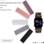 Sunnyson 10 Pack Elastic Bands - Compatible with Amazfit GTS/GTR Series & Bip Models - Soft Stretchy Nylon Loop Wristband - Image 3