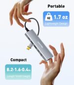 USB-C Hub (6-in-1) Multiport Adapter with 10Gbps USB C 3.2 & USB-A 3.2 4K HDMI, 100W Power Delivery, USBC Dongle for MacBook Pro/Air, iPad Pro, ThinkPad, iMac and More - Image 7