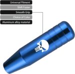 Pack-1 Gear Stick Shifter Knobs, Skull Aluminum Alloy Weighted Gear Lever, Metal Stick Shifter Handle for Most Automatic Manual Vehicle (Blue) - Image 4
