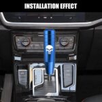 Pack-1 Gear Stick Shifter Knobs, Skull Aluminum Alloy Weighted Gear Lever, Metal Stick Shifter Handle for Most Automatic Manual Vehicle (Blue) - Image 7