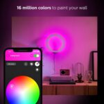 Philips Hue Sana Smart Wall Light, White - White and Color Ambiance LED Color-Changing Light - 1 Pack - Control with Hue App - Compatible with Alexa, Google Assistant, and Apple Homekit - Image 6