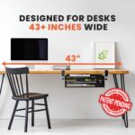 Under Desk Drawer Organizer Clamp-On, Mesh Metal Desk Drawer Attachment, 2 Drawer Slide Out, On Desk Or Under Desk Organizer For Office Supplies & Home Essentials (2 Drawers) - Image 5