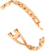 Transparent Case Jewelry Bracelet Compatible with Garmin Vivosmart 5 tracker Replacement Bands for Women - Image 4