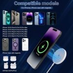 Magnetic Wireless Charger for iPhone 16 15 Wireless Charging,Fast Mag-Safe Charger 2Pack 6FT with Apple USB C Charging Block for iPhone 16 Pro Max/16Pro/15 Pro/16/15/14/13/12/Plus/AirPods 3/2/Pro 2 - Image 4