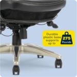 Serta Claremont Ergonomic Executive Office Chair with Back in Motion Technology, Adjustable Mid Back Desk Chair with Lumbar Support, Bonded Leather, Black - Image 12