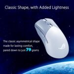 ASUS ROG Gladius III Wireless Gaming Mouse, 36000 DPI, 6 Buttons, Replaceable Switches, Paracord Cable - White - Image 5