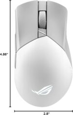ASUS ROG Gladius III Wireless Gaming Mouse, 36000 DPI, 6 Buttons, Replaceable Switches, Paracord Cable - White - Image 9
