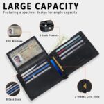 Travelambo 100% Genuine Leather Wallet for Men with Gift Box - Handmade Bifold Stylish - Rfid Wallet for Men with 2 ID Windows - Image 6