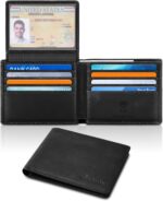 Travelambo 100% Genuine Leather Wallet for Men with Gift Box - Handmade Bifold Stylish - Rfid Wallet for Men with 2 ID Windows - Image 9