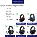 Cloud II Hinge Clamps - Replacement Hinge Side Buckles Parts for HyperX Cloud 2 / Cloud I/Cloud X/Cloud Pro/Cloud Core Wired Gaming Headsets (Right + Lift) - Image 3