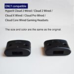 Cloud II Hinge Clamps - Replacement Hinge Side Buckles Parts for HyperX Cloud 2 / Cloud I/Cloud X/Cloud Pro/Cloud Core Wired Gaming Headsets (Right + Lift) - Image 4
