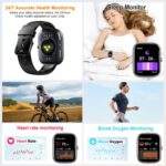 Smart Watch (Answer/Make Call), 2025 HD 1.91" Smartwatch for Men Women, 112+ Sports Modes Fitness Activity Tracker, Calories/Heart Rate/Sleep Monitor, IP68 Waterproof Step Counter for Android iOS - Image 6