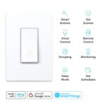 Kasa Smart 3 Way Switch HS210 KIT, Needs Neutral Wire, 2.4GHz Wi-Fi Light Switch works with Alexa and Google Home, UL Certified, No Hub Required, White,2 Count (Pack of 1) - Image 3