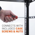 ECHOGEAR Rack Cable Management Tie Bar Kit - Includes 4X 1U Tie Bars, 24 Zip Ties, 8 Cage Nuts, & 8 Screws - Works with 19" Open Frame Racks & Enclosures - Image 4