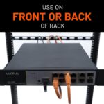 ECHOGEAR Rack Cable Management Tie Bar Kit - Includes 4X 1U Tie Bars, 24 Zip Ties, 8 Cage Nuts, & 8 Screws - Works with 19" Open Frame Racks & Enclosures - Image 6