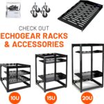 ECHOGEAR Rack Cable Management Tie Bar Kit - Includes 4X 1U Tie Bars, 24 Zip Ties, 8 Cage Nuts, & 8 Screws - Works with 19" Open Frame Racks & Enclosures - Image 10