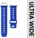 Sport Bands 6-Pack Compatible with Apple Watch Ultra 2 Band 49mm 46mm 45mm 44mm 42mm, Wide Soft Silicone Wristbands Waterproof Strap Men for iWatch Series 10 9 8 7 6 5 4 3 SE Ultra - Image 3