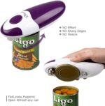 Kitchen Automatic Safety Cordless One Tin Opener&Bangrui Professional Electric Opener.One-touch switch .Smooth can edge.Being friendly to left-hander and arthritics!(Purple) - Image 4