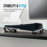 Glistco Skates - Horizontal Stand for PS5 Pro Compatible with Disc & Digital Edition (Black) - Image 6