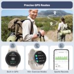Smart Watch, Built-in Alexa, GPS, VO2 Max, HRV, SpO2 Sleep Monitoring, Noise Detection, Women's Health, Sports Tracking, Notifications, 1.32" AMOLED, Compass, Altimeter (Bluetooth, Gray, 43mm) - Image 3